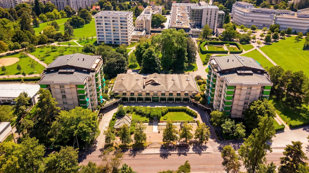 La résidence vue d'en haut
